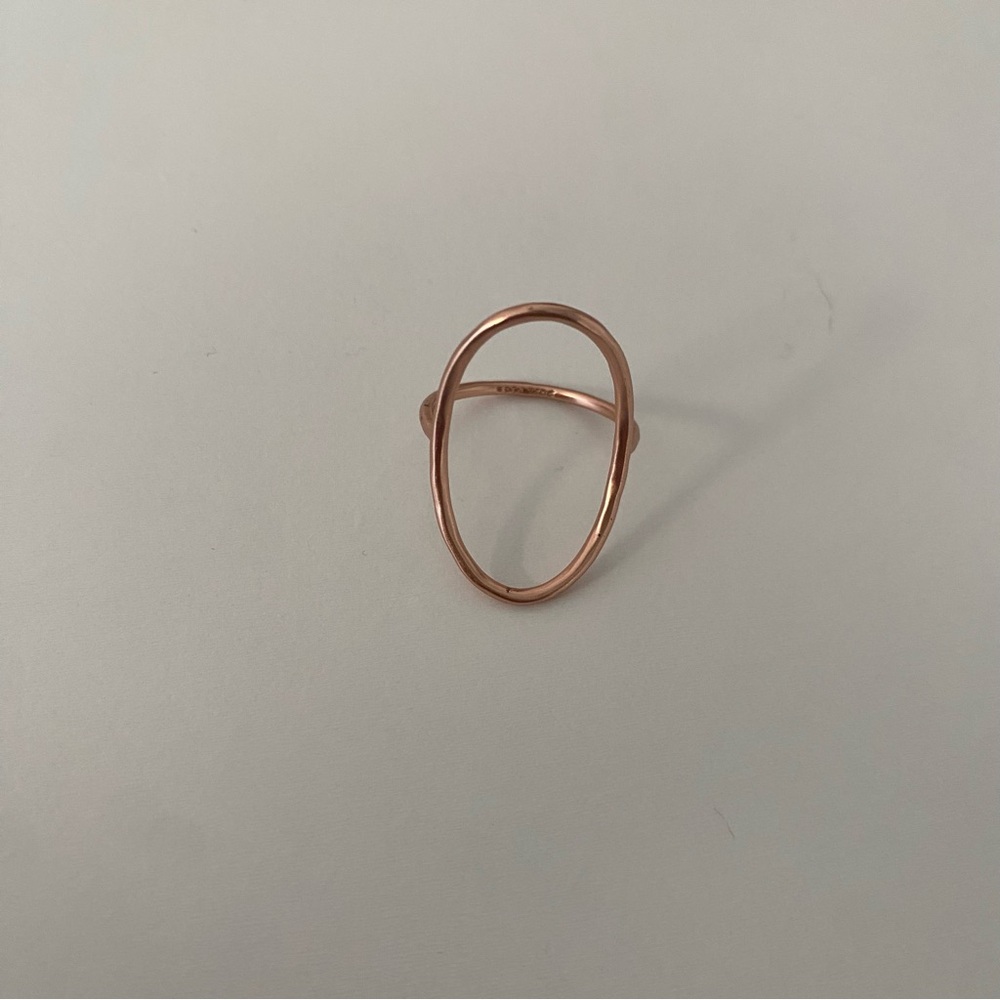 Pura Vida Rose Gold Oval Ring - Picture 2 of 3
